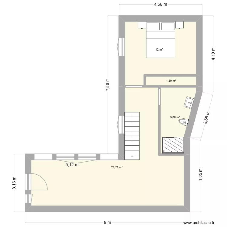 maison. Plan de 