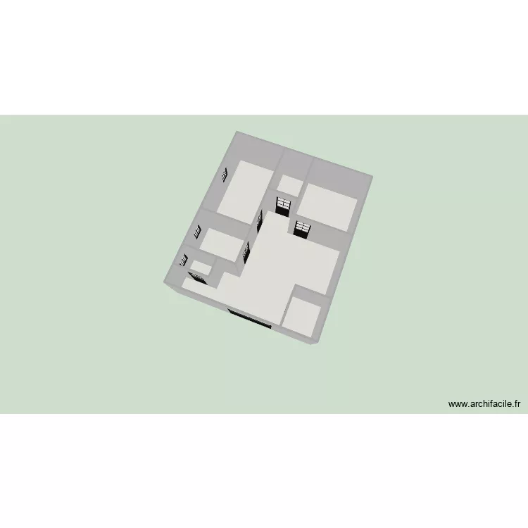 clinique bordo. Plan de 7  et 62 m²