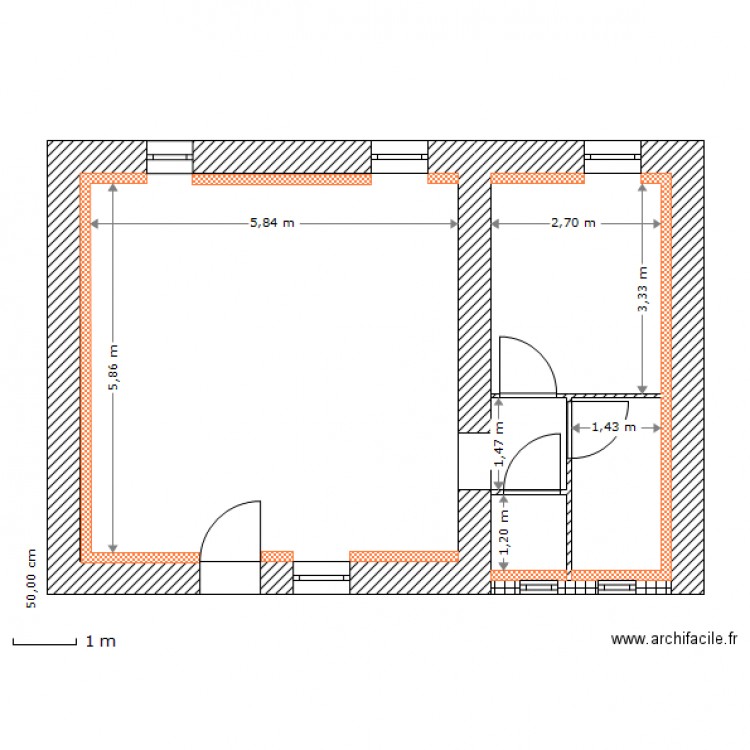 CHAUSSE RDC 2  AVANT. Plan de 0 pièce et 0 m2