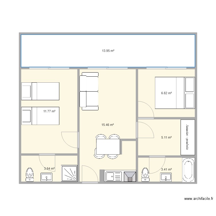 Plan calanches. Plan de 0 pièce et 0 m2