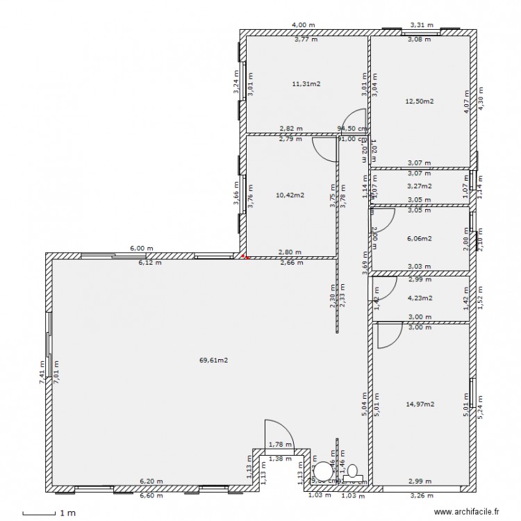 yucca. Plan de 0 pièce et 0 m2