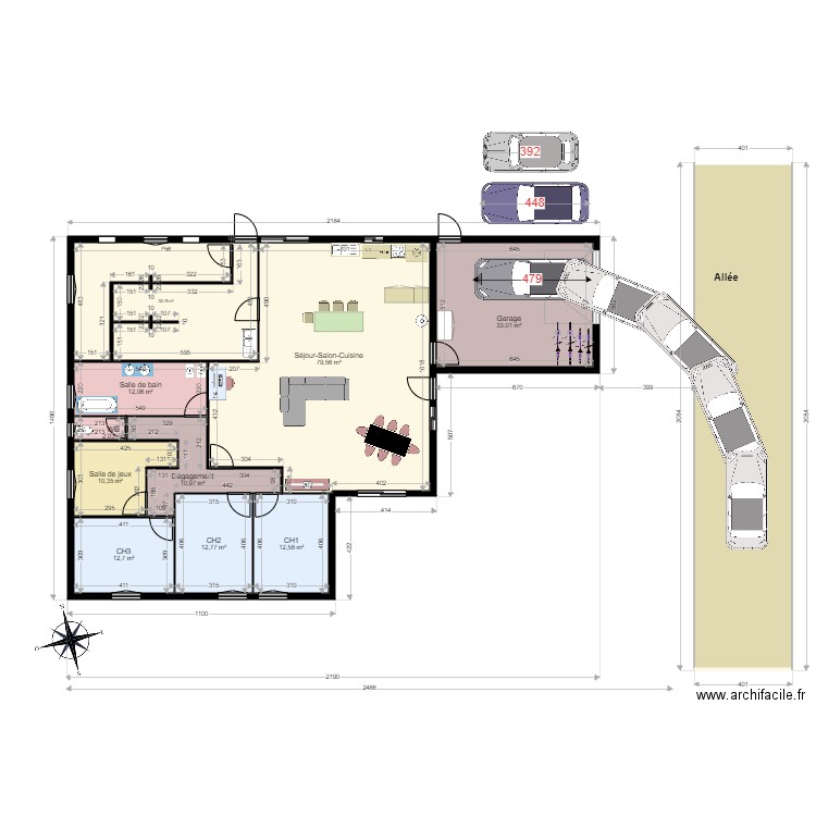 plan réduit 4. Plan de 11 pièces et 304 m2