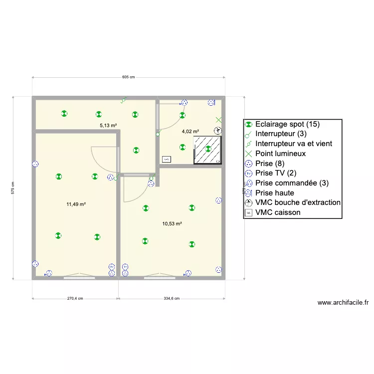 ST ROMAIN ETAGE LOT 1. Plan de 