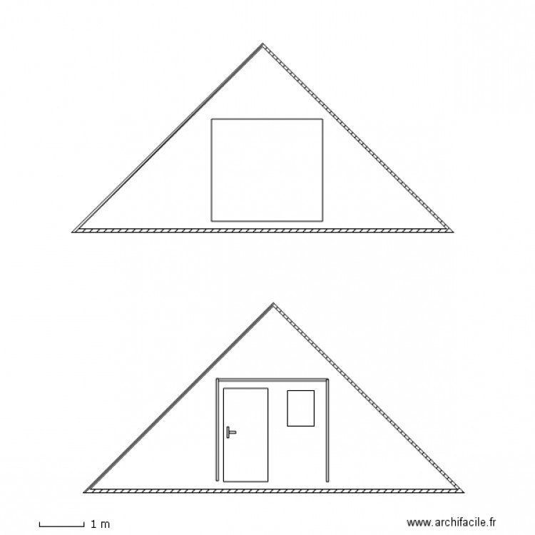 façade Nord Vaujany. Plan de 0 pièce et 0 m2