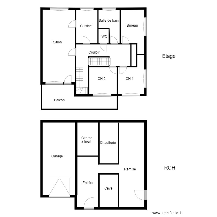 Croquis SCI Sandra Paul. Plan de 0 pièce et 0 m2