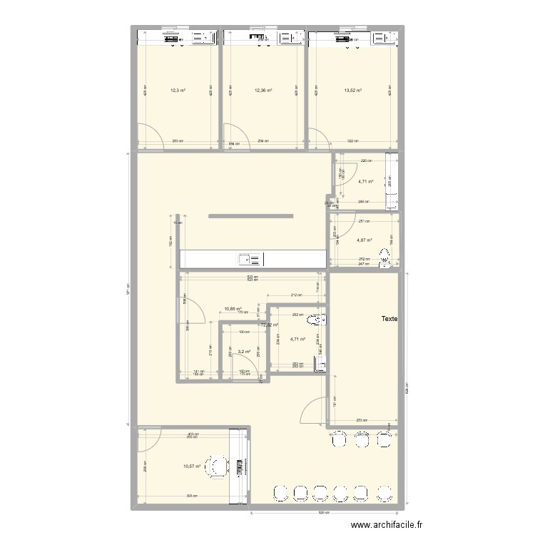 barros3. Plan de 10 pièces et 149 m2