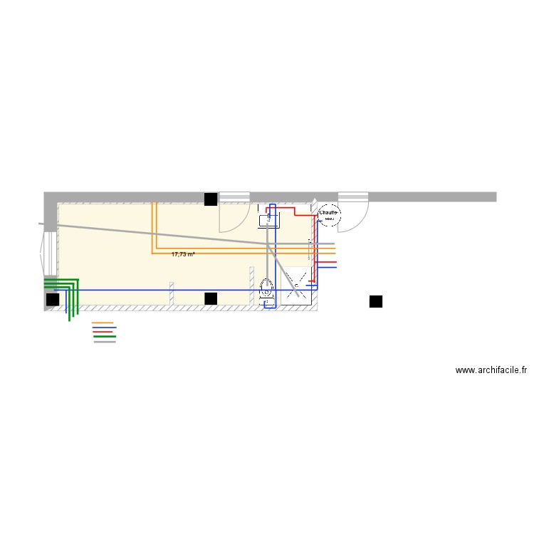 quarto 3. Plan de 0 pièce et 0 m2