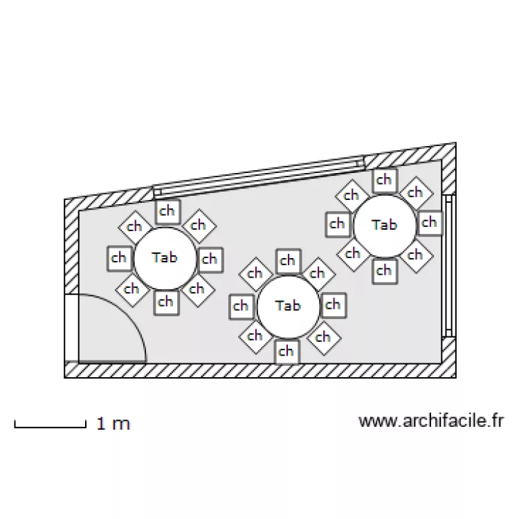 Salle 2M. Plan de 