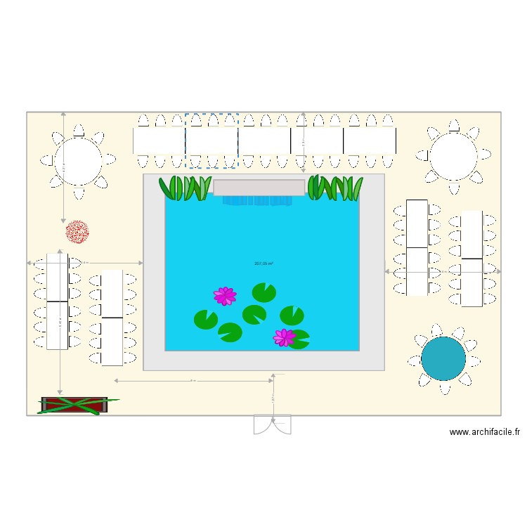 PATIO PEROTTIN 1 . Plan de 1 pièce et 207 m2