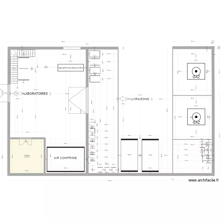 ZONE GARAGE . Plan de 