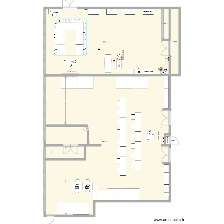 Atelier MELEC SN EN COURS SANS COTES H1. Plan de 