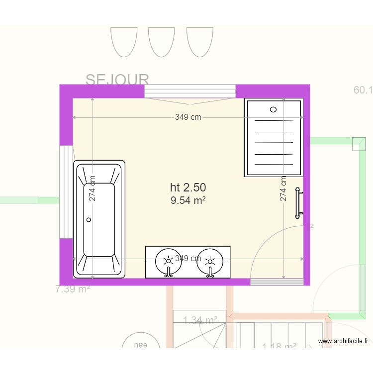 ROSEZ MOREZ PROJET. Plan de 0 pièce et 0 m2