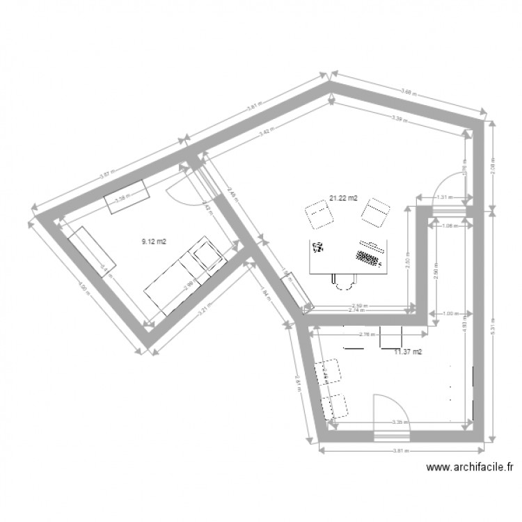 DOCTEUR HUSSON. Plan de 0 pièce et 0 m2