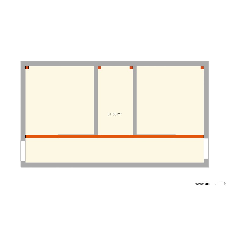 Mezzanine stockage foin. Plan de 0 pièce et 0 m2