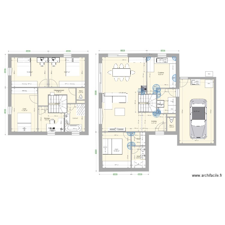plan maison 2. Plan de 0 pièce et 0 m2