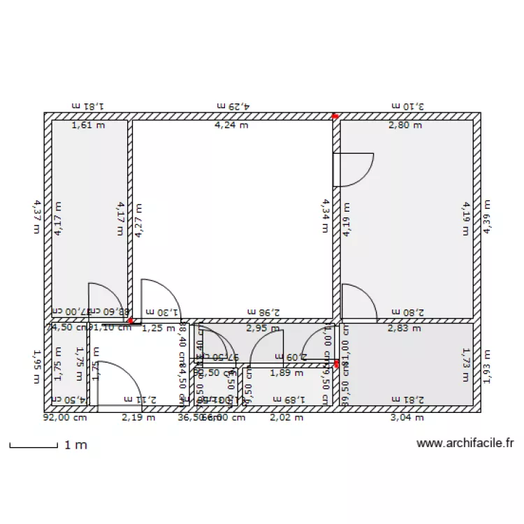 Chantal- Al&eacute;sia. Plan de 