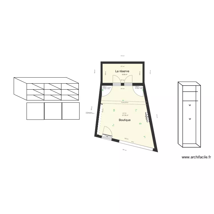 BOUTIQUE NASREEN. Plan de 