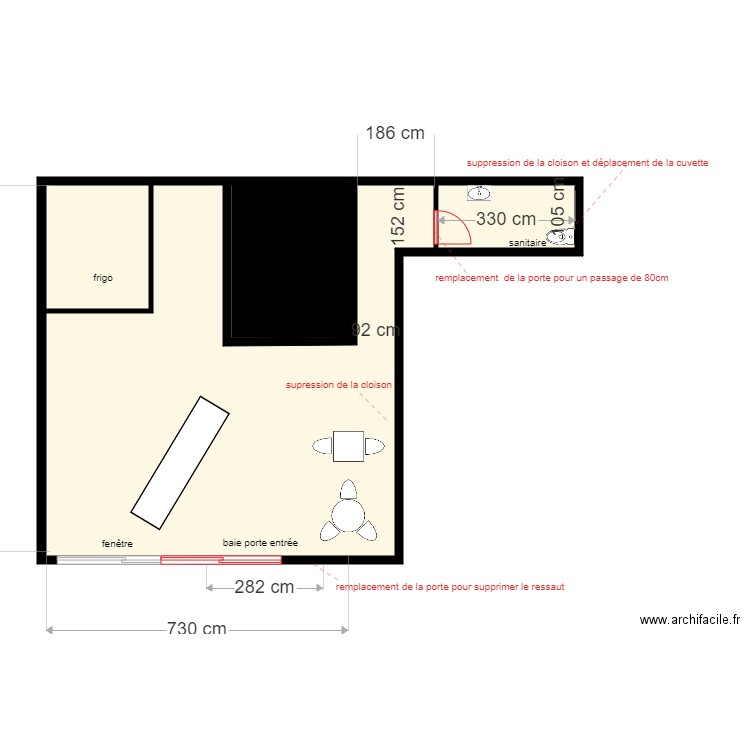 le fouée travaux V2. Plan de 0 pièce et 0 m2