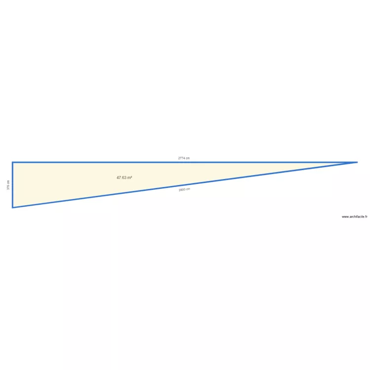 Surface desir&eacute; to Joel. Plan de 