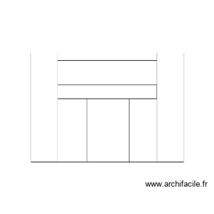 Gabarit Fa&ccedil;ade Tours. Plan de 