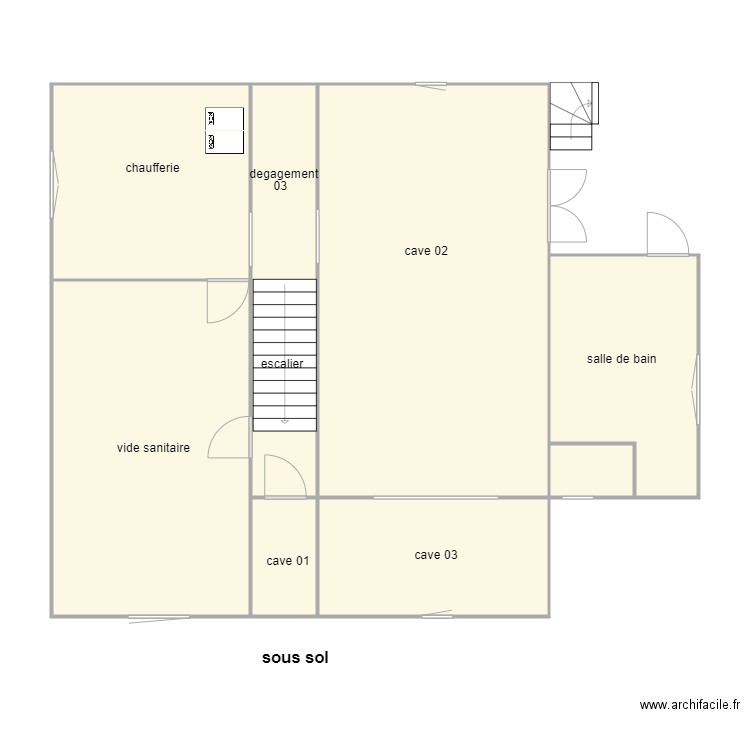 touchard 2021 ss sol am. Plan de 8 pièces et 109 m2