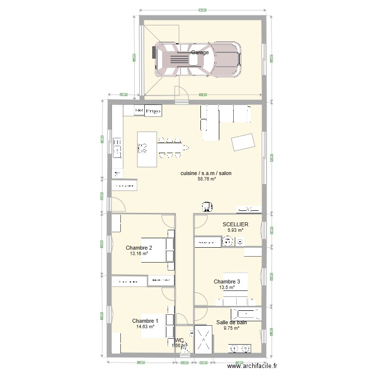 MAISON VENDEE. Plan de 0 pièce et 0 m2