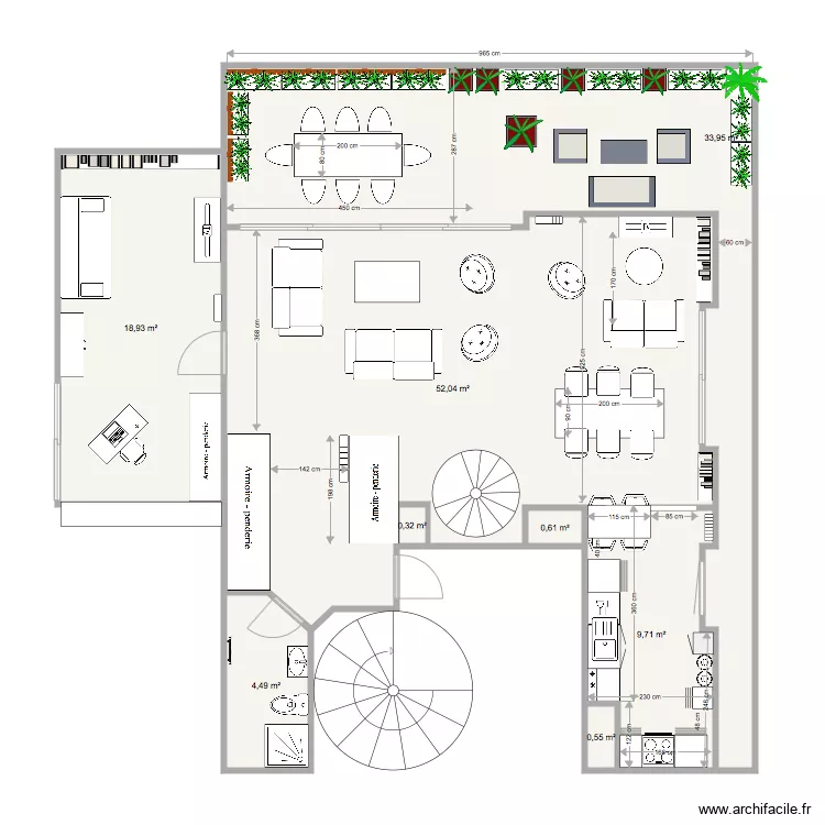 5B GG  Plan g&eacute;n&eacute;ral am&eacute;nag&eacute;. Plan de 