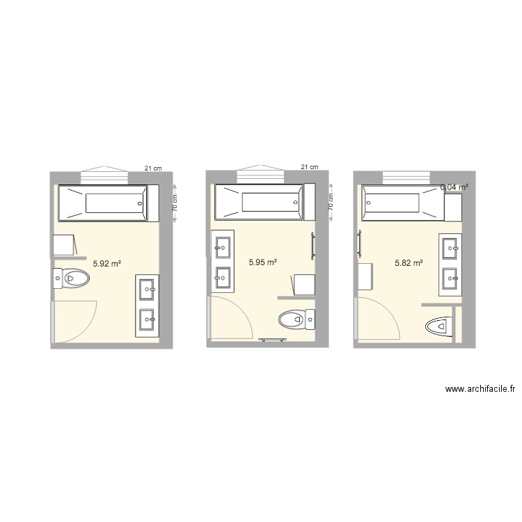 Plan SDB. Plan de 0 pièce et 0 m2