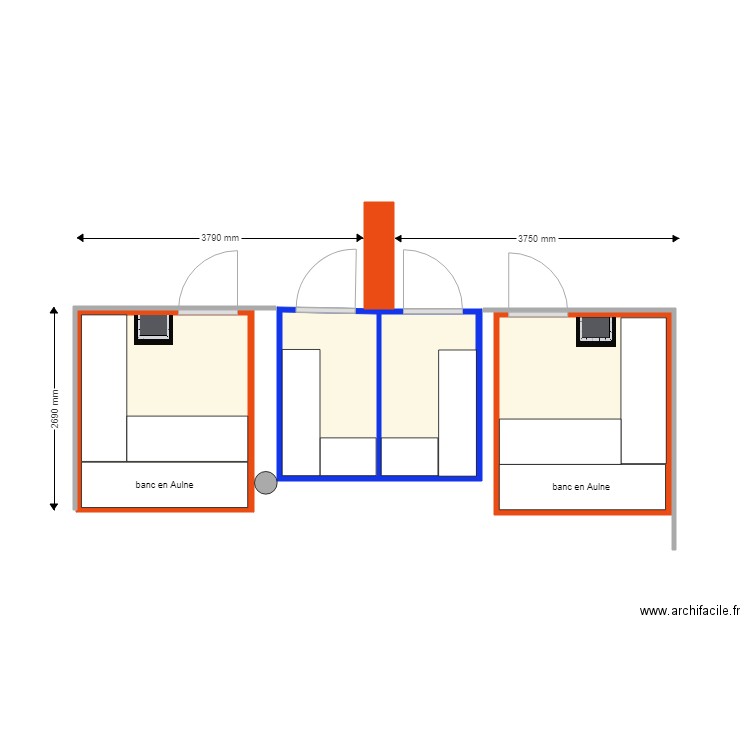 sauna Hammam Lets go Préverenges . Plan de 0 pièce et 0 m2