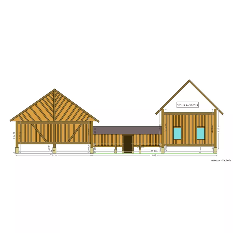 plan maison FACADE NORD OUEST 2. Plan de 