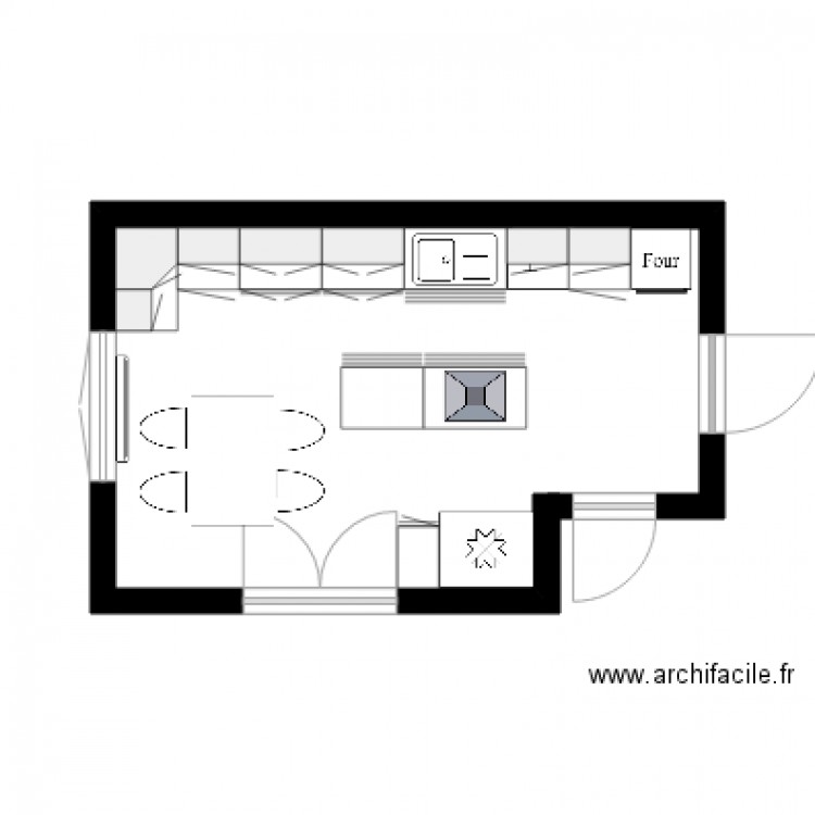 cuisine. Plan de 0 pièce et 0 m2