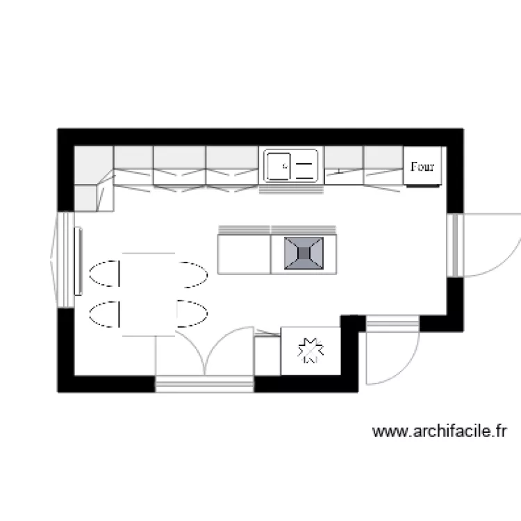 cuisine. Plan de 