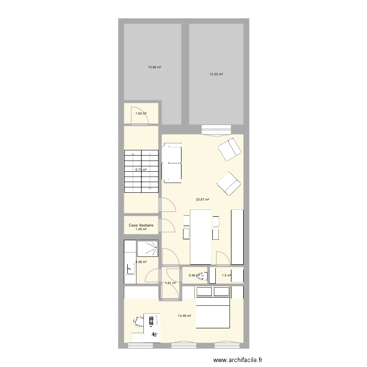 Tabellion 2e étage version 3. Plan de 0 pièce et 0 m2