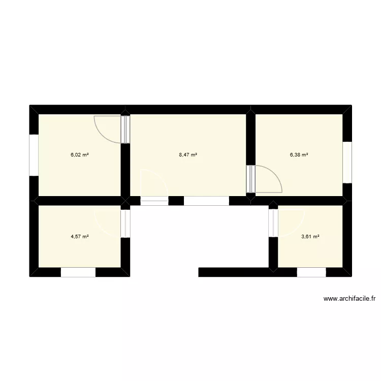 shamukeke 3. Plan de 5 Pièces et 29 m²