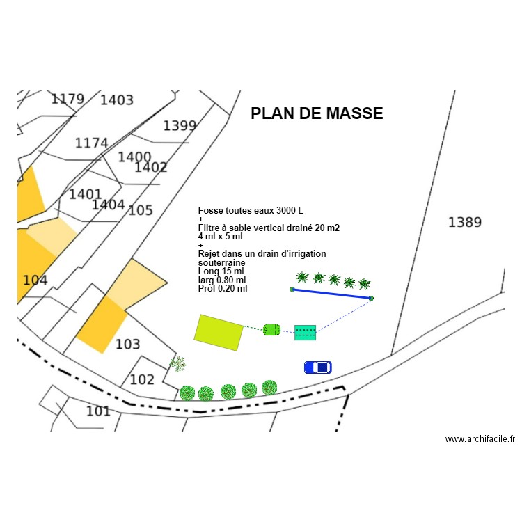 Jonniaux. Plan de 0 pièce et 0 m2