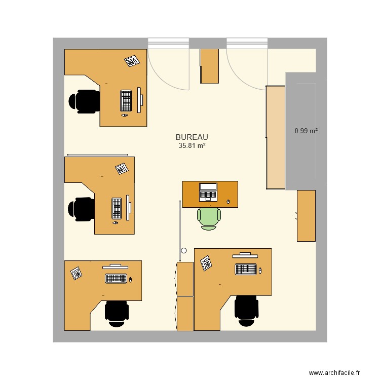 BUREAU. Plan de 0 pièce et 0 m2