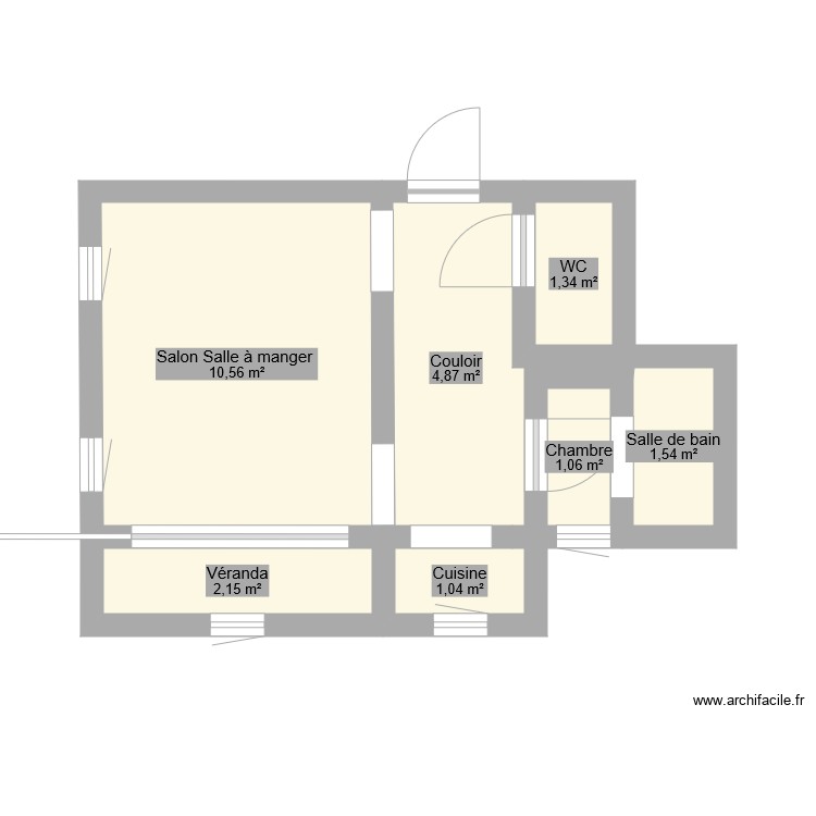 Sabine plan Plan 7 pièces 23 m2 dessiné par sasa14390