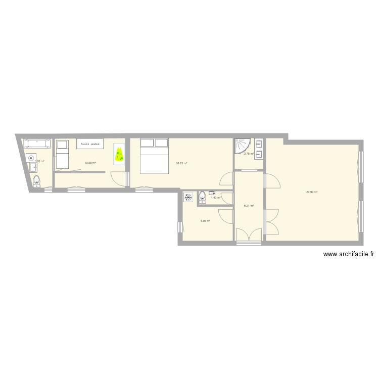 Plan initial Géricault. Plan de 0 pièce et 0 m2