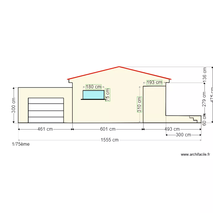 plan de  facades ouest 2. Plan de 