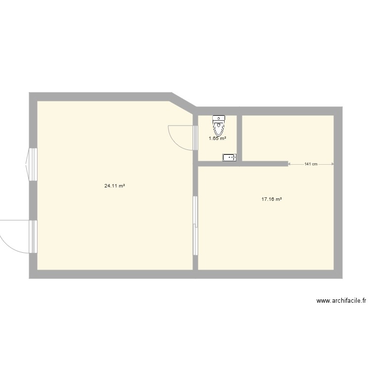 roger brun t2 4. Plan de 0 pièce et 0 m2