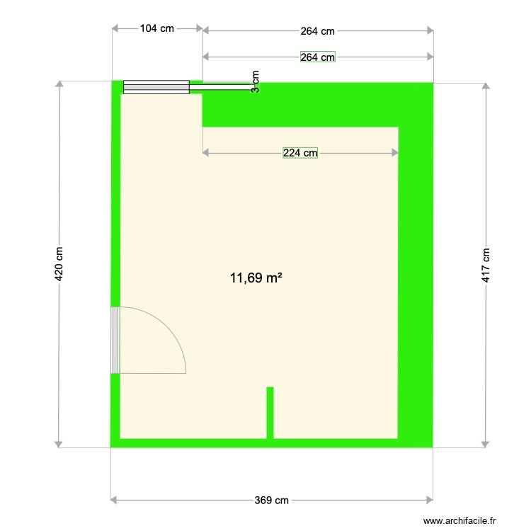 Chambre TITOUAN. Plan de 0 pièce et 0 m2 Chambre TITOUAN. Plan de 0 pièce et 0 m2