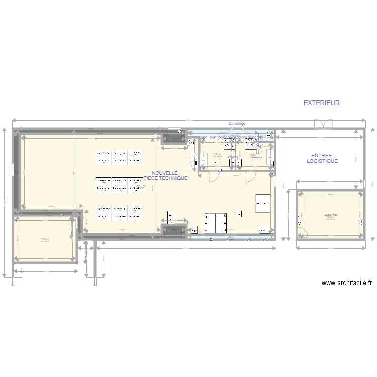 SousSol version avec banquette fondation. Plan de 0 pièce et 0 m2