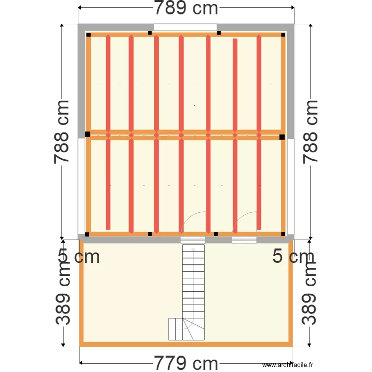 centre &eacute;questre. Plan de 