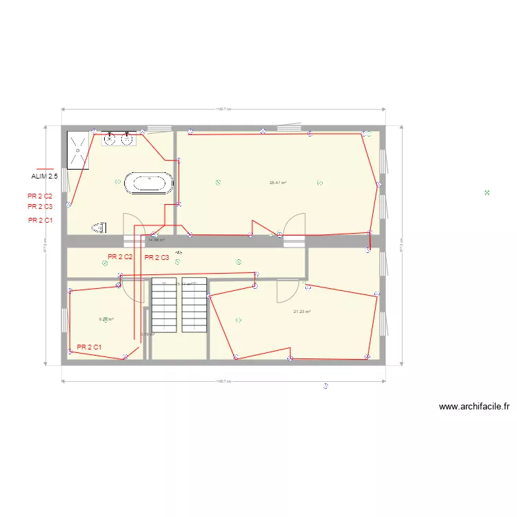 plan  r 2 alim prise. Plan de 