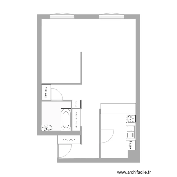 3 Villa Gaudelet. Plan de 