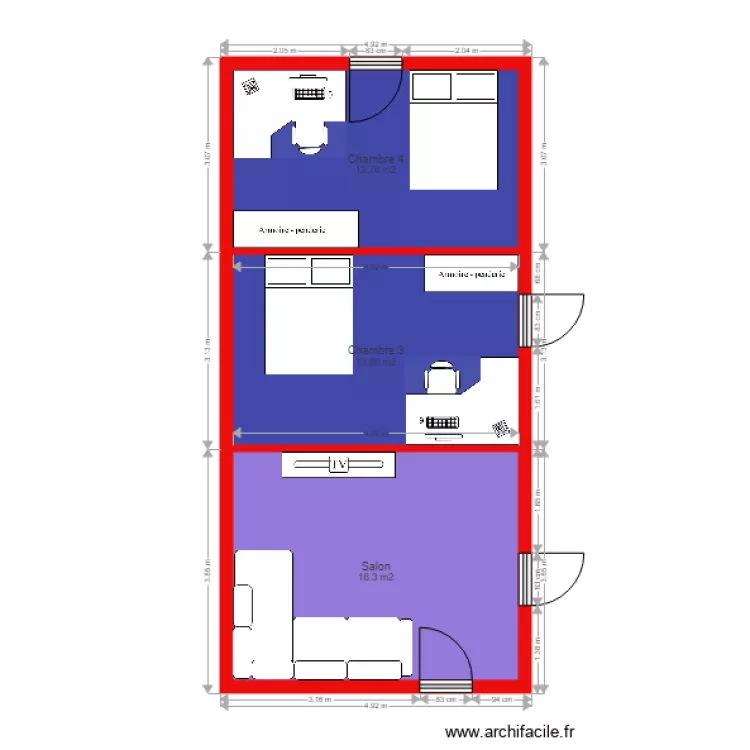 AURELA Muriel extension. Plan de 