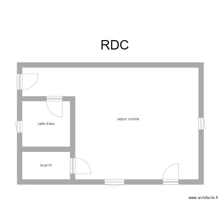 350601133. Plan de 3 pièces et 48 m2