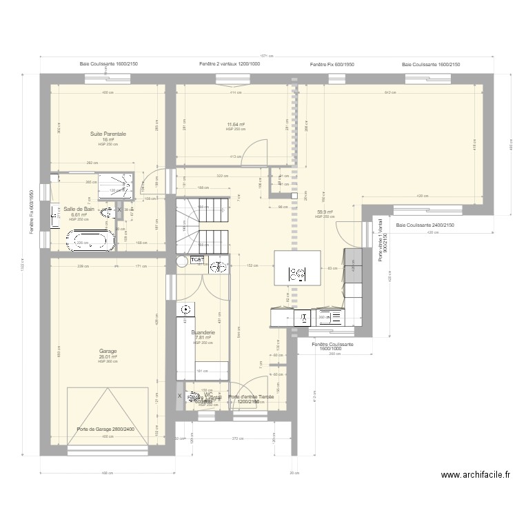 Plan Maison 17 Novembre 2019 Modification . Plan de 0 pièce et 0 m2