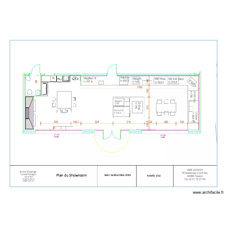 B&acirc;timent 2 . Plan de 