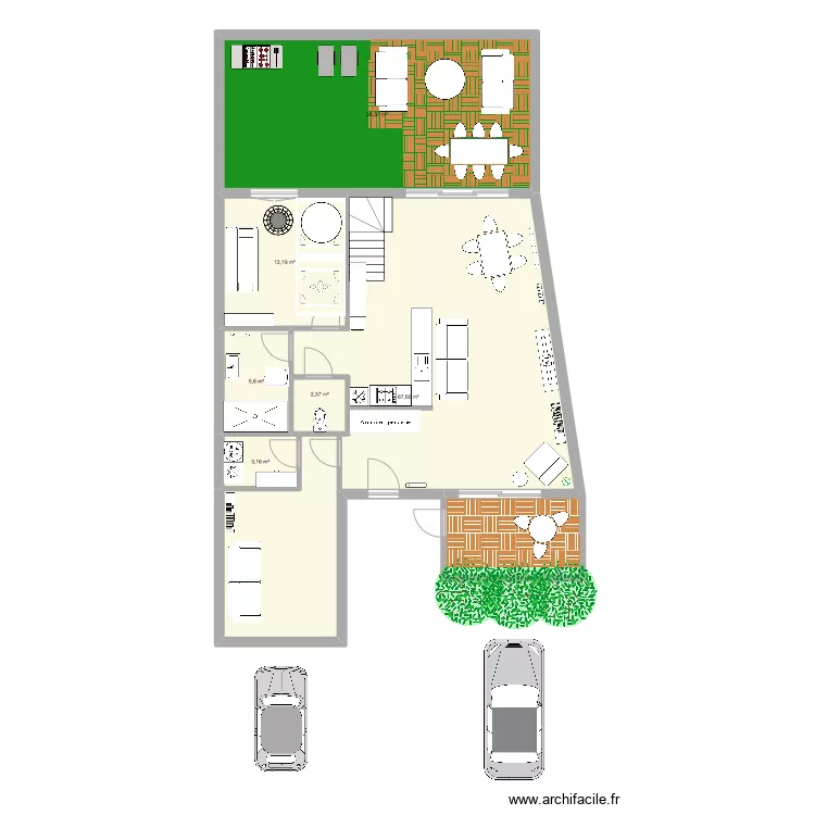 RDC PORNICHET. Plan de 